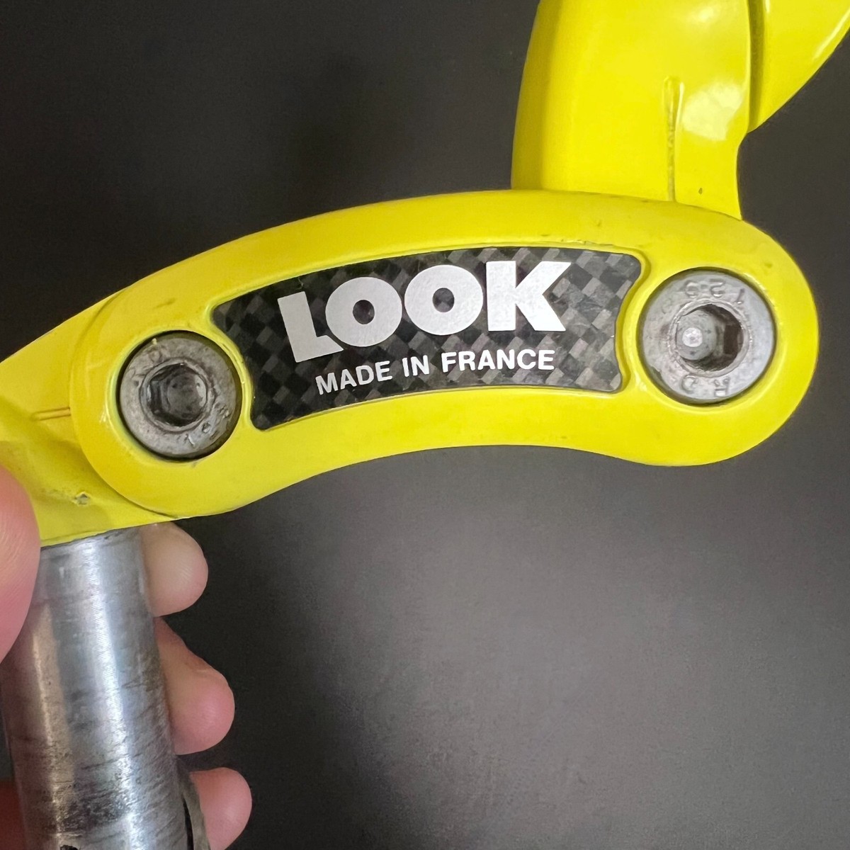 LOOK Ergostem 26.0mm 22.2 Stem Yellow TT Road pursuit pista track