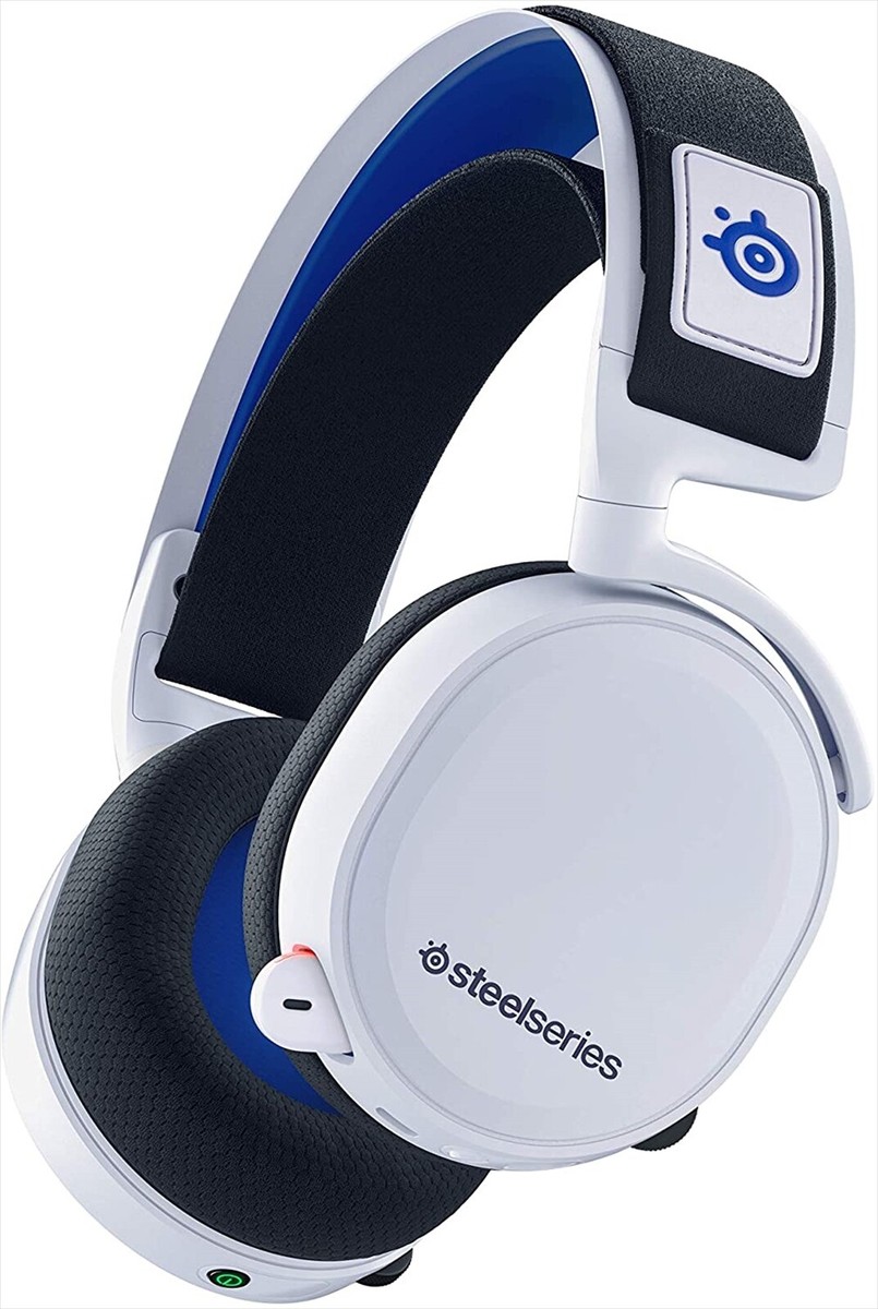 SteelSeries 61467 Arctis 7P Gaming Headset White Blue PS5