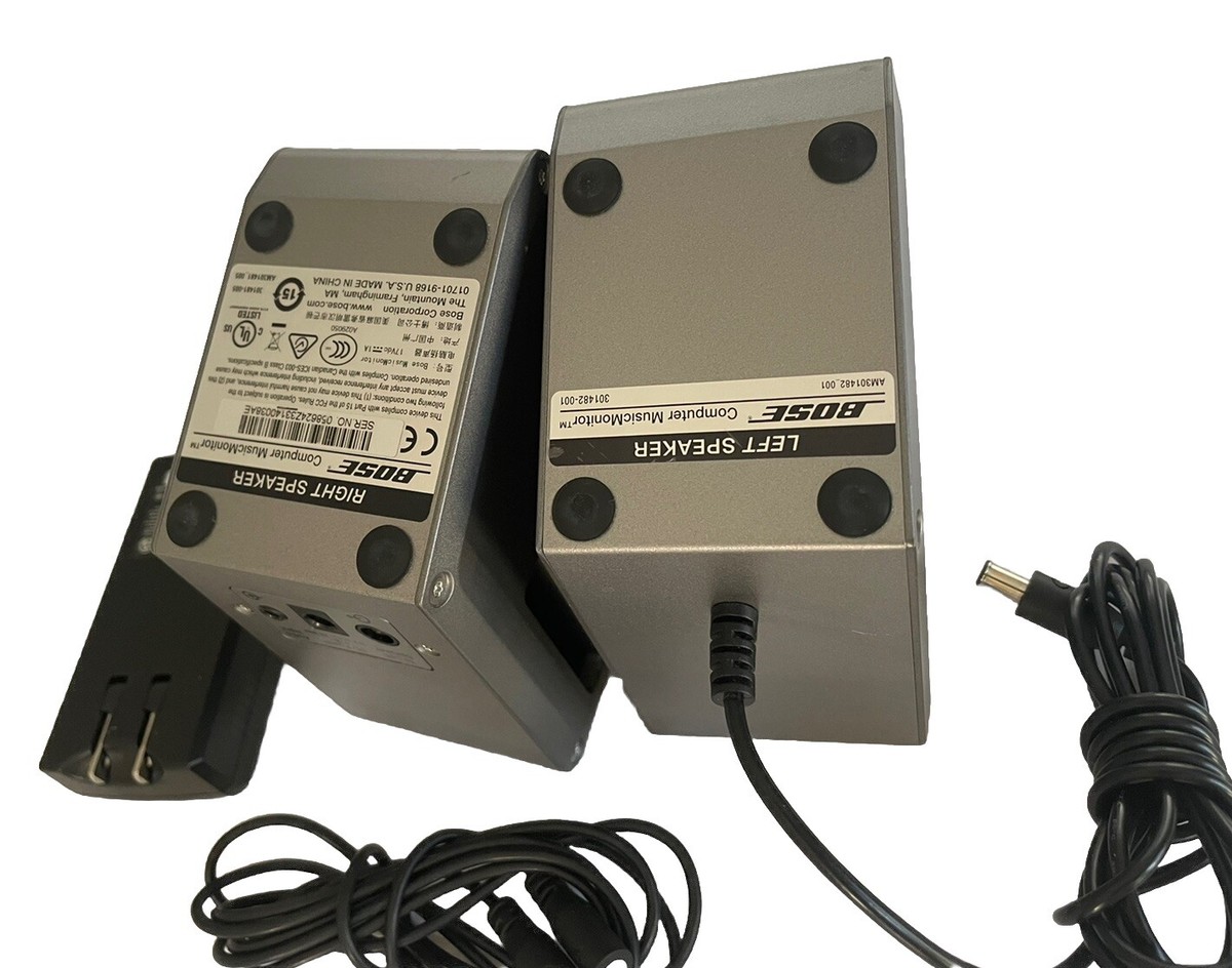 Bose Computer MusicMonitor Computer Speakers Desktop PC Silver