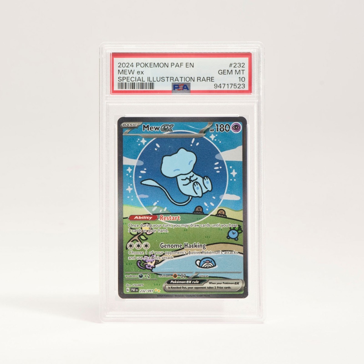2024 Pokémon Paldean Fates #232 Mew EX Special Illustration Rare