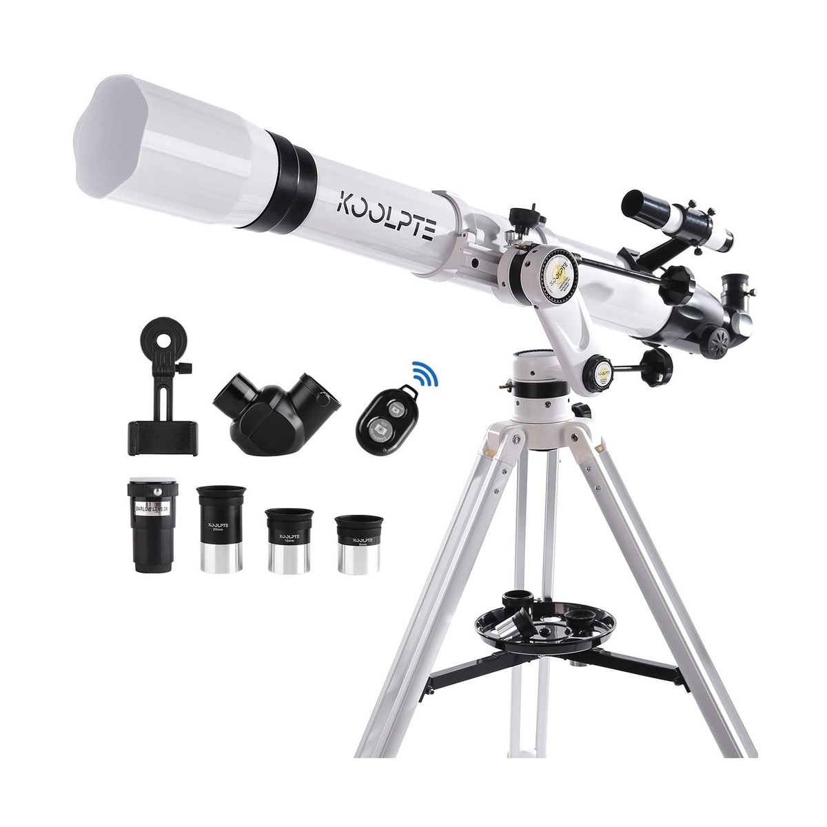 Telescope 90mm Aperture 900mm - Vertisteel AZ Mount Base, High