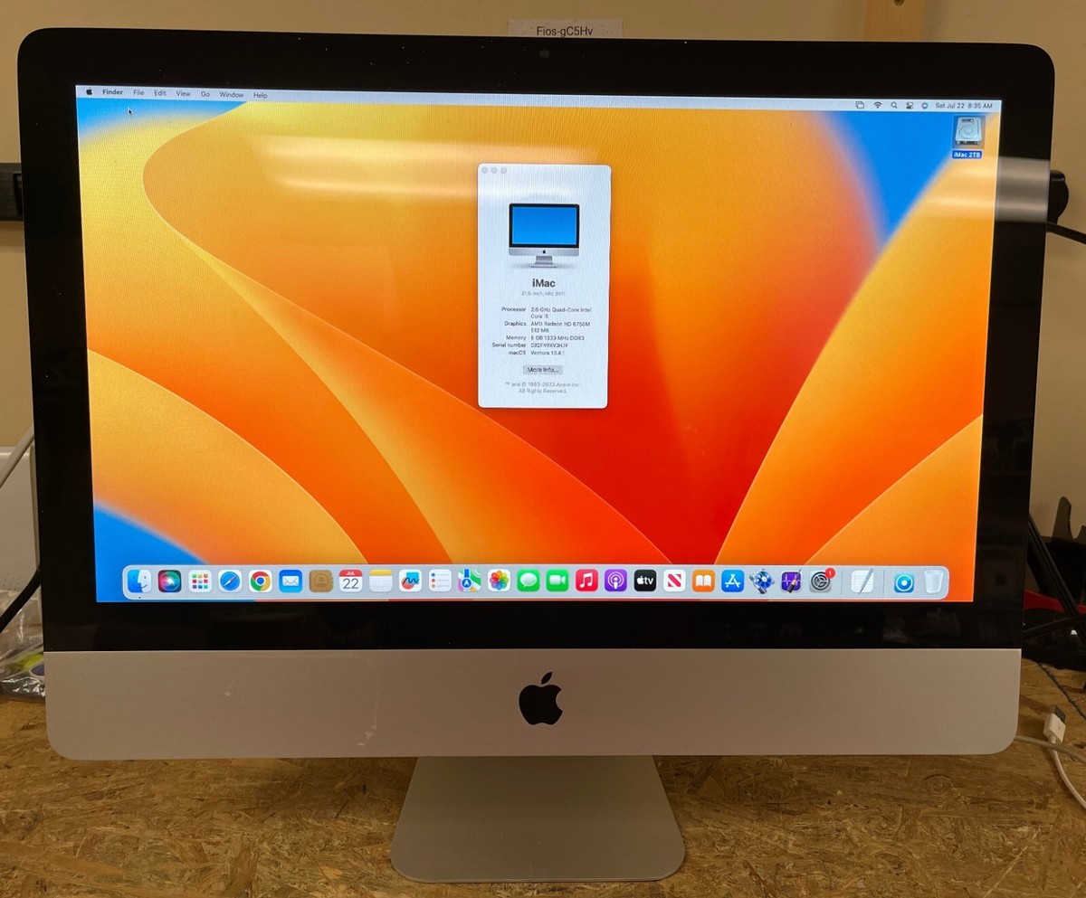 Apple iMac 21.5-inch May 2011 2.5GHz Quad-Core Intel Core i5