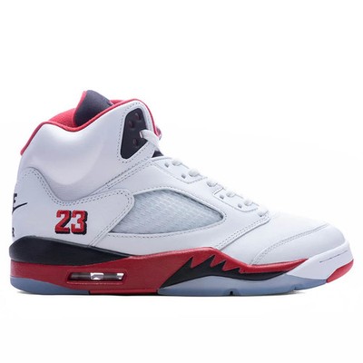 Jordan 5 Retro Fire Red Black Tongue - eBay Live | eBay