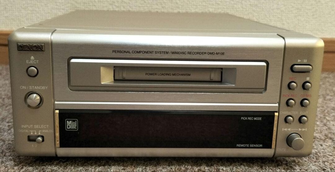 DENON DMD-M10 Mini Disk MD Deck Recorder Silver Good | eBay
