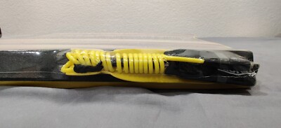 MOREY MACH 11 TUBE RAIL-YELLOW AND FAUX WOOD GRAIN . SIZE 42