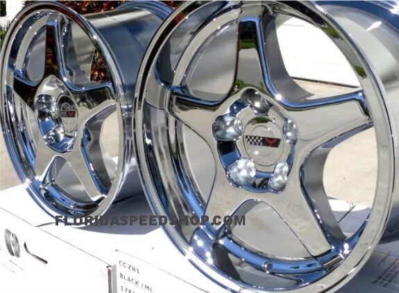 C4 ZR1 Chrome Corvette wheels FITS: 1988-1996 C4 17x9.5/17x11