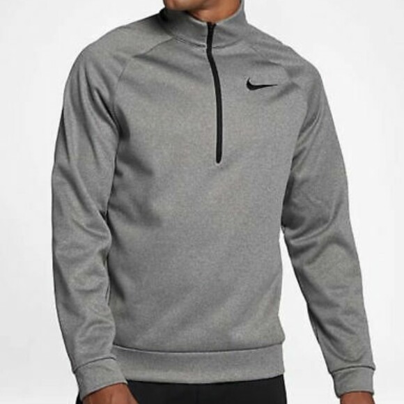 NWT Nike Men's Quarter Zip Long Sleeve Therma Pullover Running Top