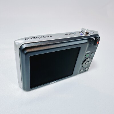 Nikon COOLPIX S3500 silver Compact Digital Camera | eBay