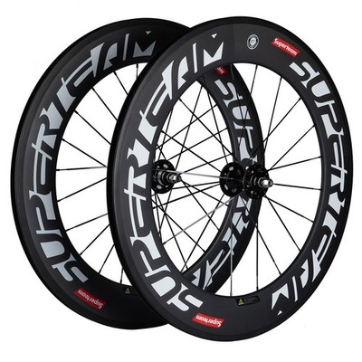 Superteam 50mm 88mm Fixed Gear Carbon Wheelset Carbon 700C