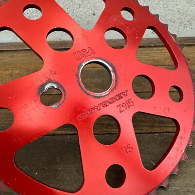 Odyssey Z915 BMX Sprocket 45t Red USA Old School BMX Z-915 45