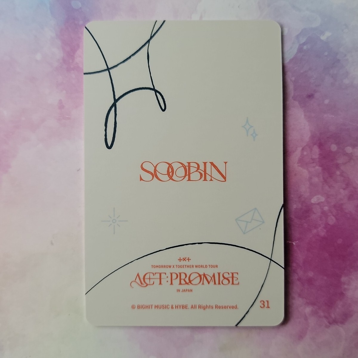 TOMORROW X TOGETHER ACT : PROMISE IN JAPAN MINI PHOTO CARD TXT