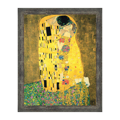 The Kiss by Gustav Klimt, Framed Wall Art Print | eBay