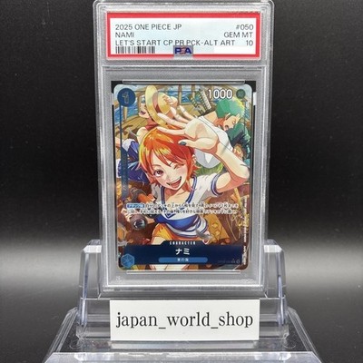 PSA 10 Nami OP09-050 Parallel Let's Start Campaign Promo One Piece