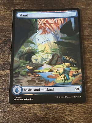 Island 0268 Foil Full Art Bloomburrow BLB MTG Magic The Gathering