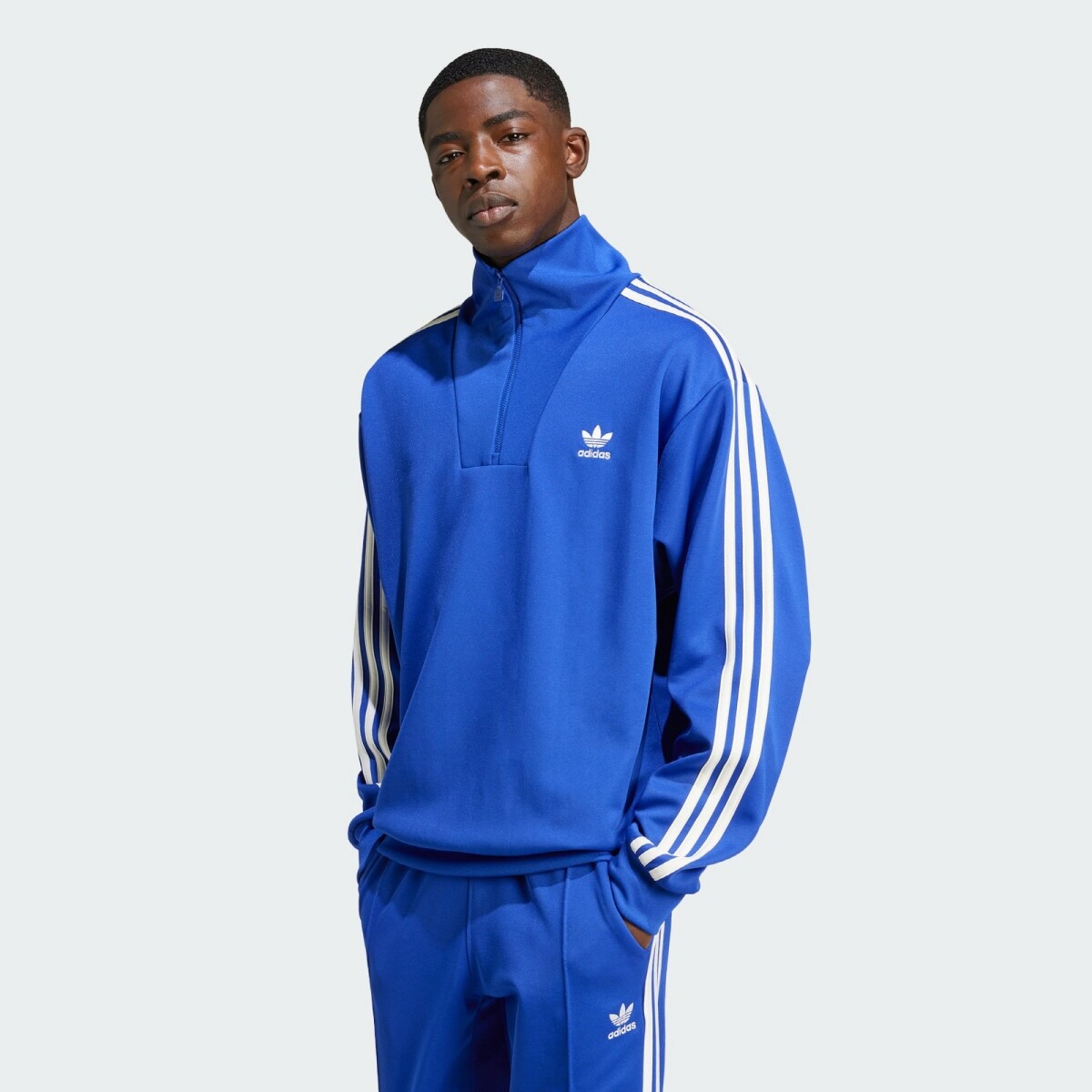 Adidas Originals Mens ADICOLOR FUNNEL NECK TRACK TOP IX5216 LUCID