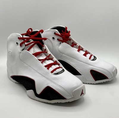 New Nike Air Jordan 21 XXI OG All White Varsity Red (2006) size