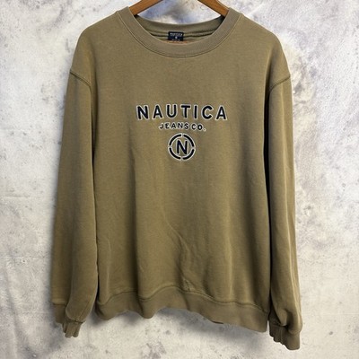 Vintage Nautica Jeans Sweatshirt Mens 2XL Brown Crew Neck
