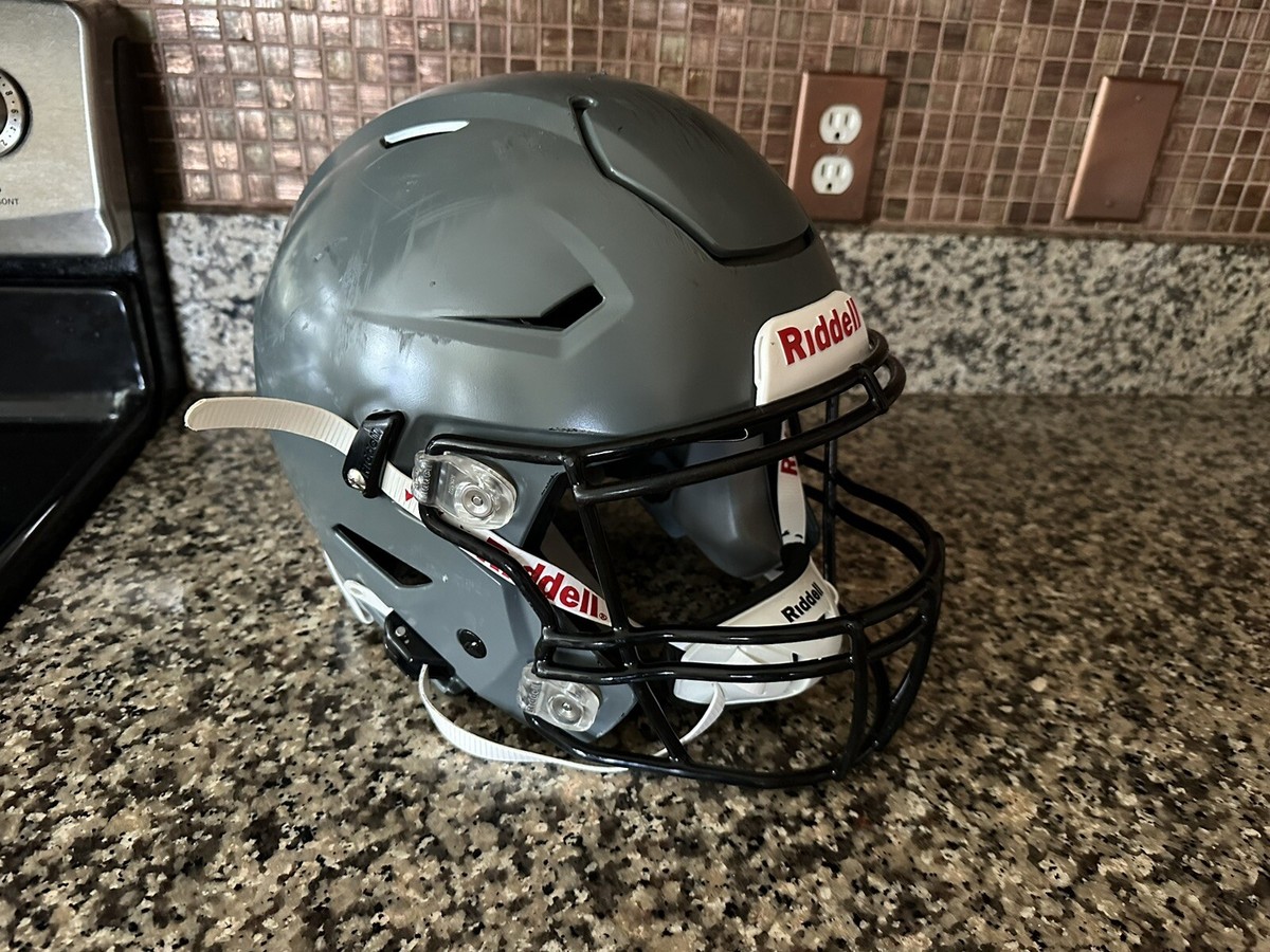 Riddell Speed FLEX Football Helmet Gray w Black Facemask Youth XL
