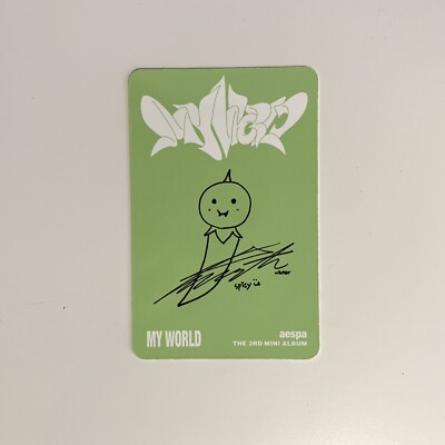 Aespa Winter My World Spicy Walmart Exclusive Photocard US America