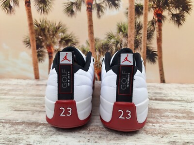 Air Jordan XII 12 Low Cherry Red Golf Shoes DH4120-161 Men's Size