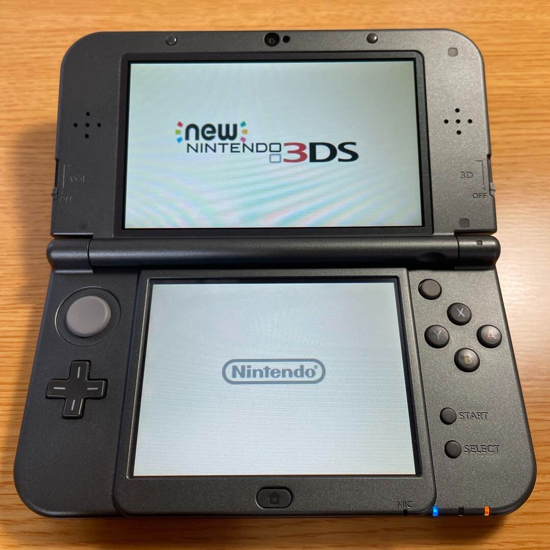 New Nintendo 3DS XL LL Metallic Black Console Stylus Tested