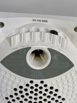 JBL Creature Self Powered Satellite Speakers and Subwoofer White