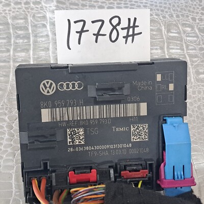 8K0 959 793 H ✓09-16 Audi S4 S5 A4 A5 Q5 Front Left Door Control