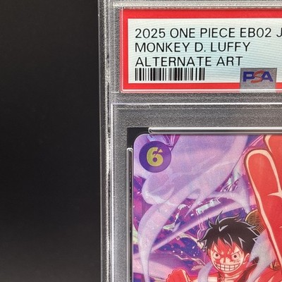 PSA 10 Monkey D Luffy SEC EB02-061 Parallel Anime 25th One Piece