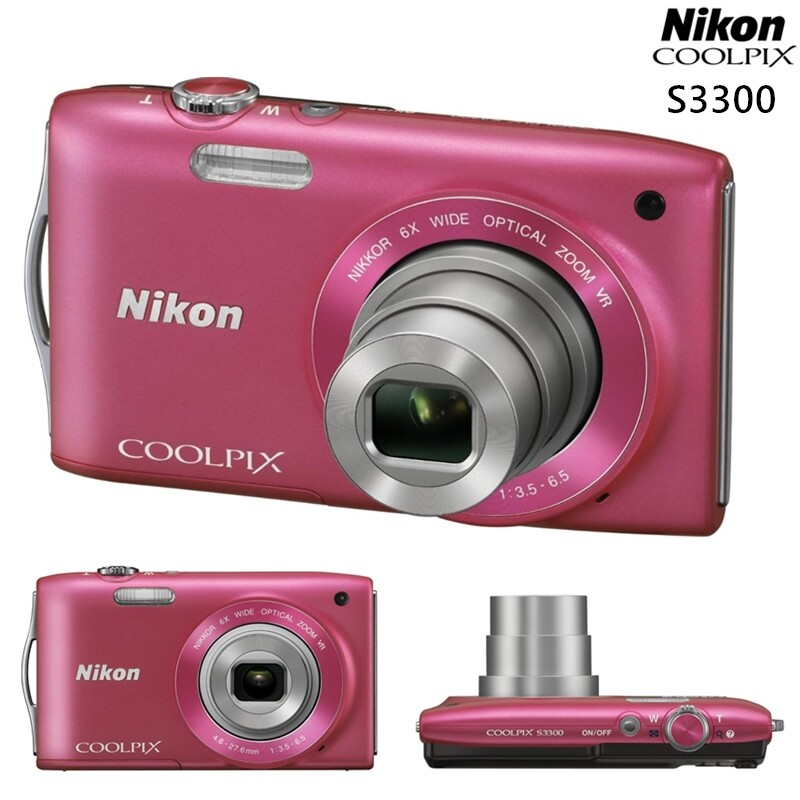 Nikon COOLPIX S3300 16.0MP Digital Camera 6x Zoom Tested English w