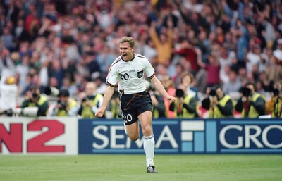 Germany Bierhoff Official Adidas EURO 96 Home Jersey Shirt Reissue