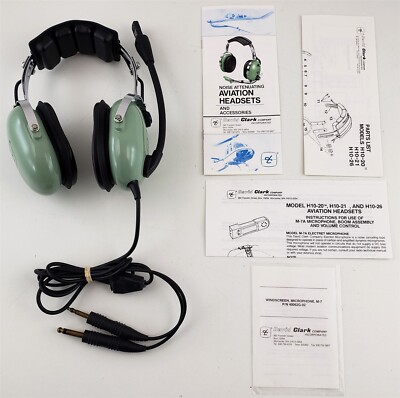 David Clark Company Inc H1-20 Aviation Headset with M-7A Mic for