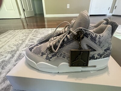 Size 9.5 - Air Jordan 4 Retro Premium Snakeskin for sale online | eBay