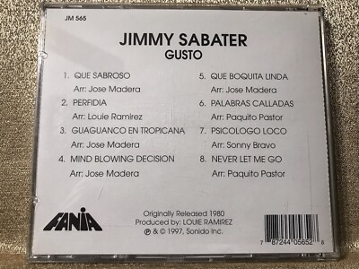 CD Mega RARE Fania FIRST PRESSING Jimmy Sabater GUSTO Guaguanco en
