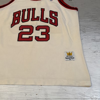 Vintage 80s NBA Sand Knit Chicago Bulls Michael Jordan #23 Jersey