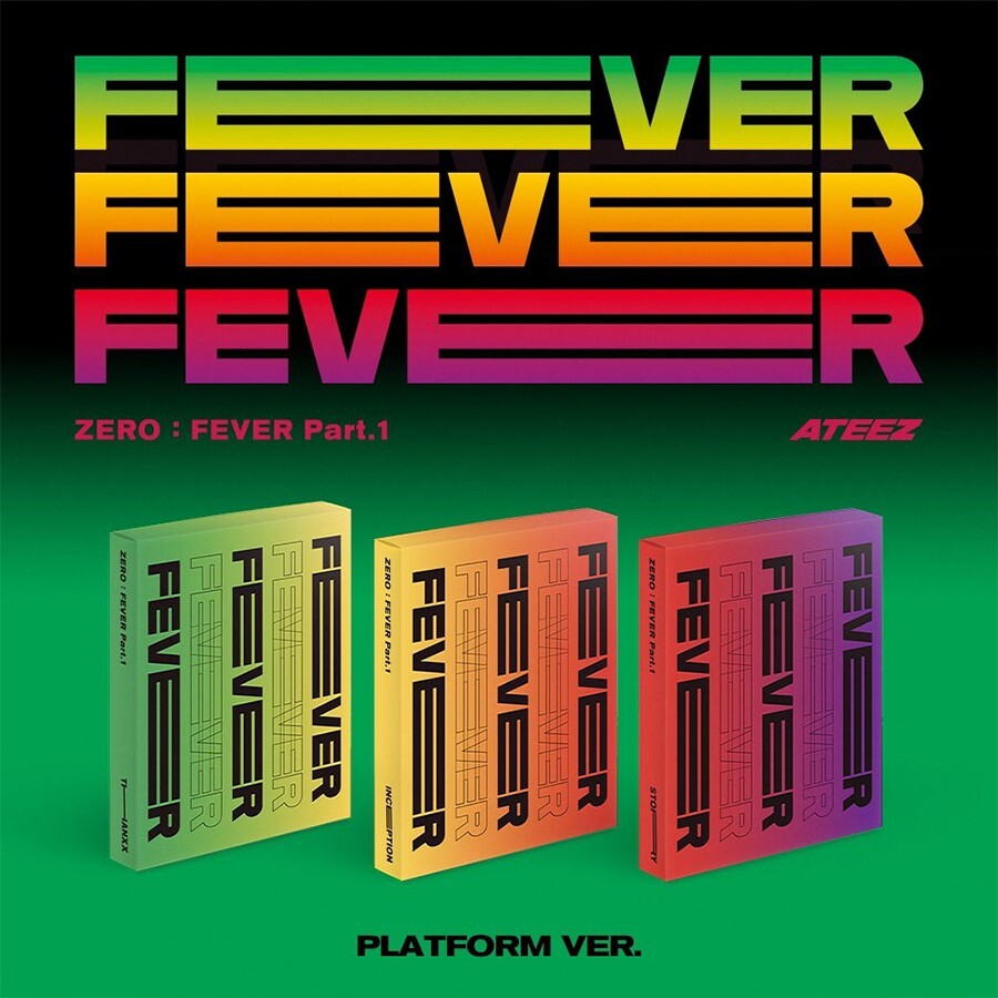ATEEZ [ZERO : FEVER PART.1] Album PLATFORM Ver./ QR+Photo Card+9