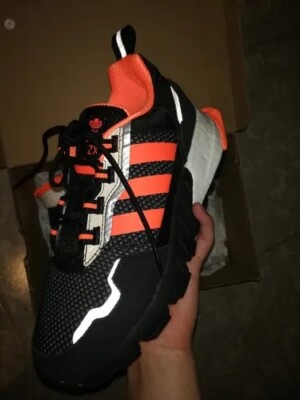 Adidas ZX 1K Boost Seasonality BLACK ORANGE H00428 MEN'S RUNNING
