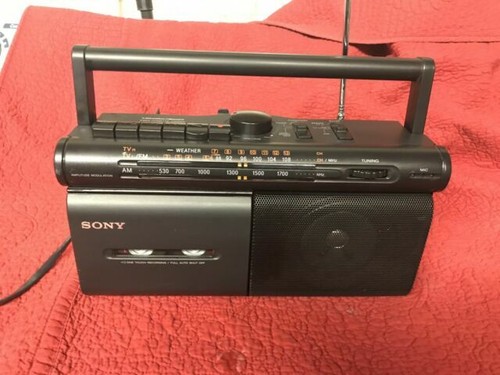 Sony TC-2850SD Vintage Portable Stereo Cassette Recorder Player