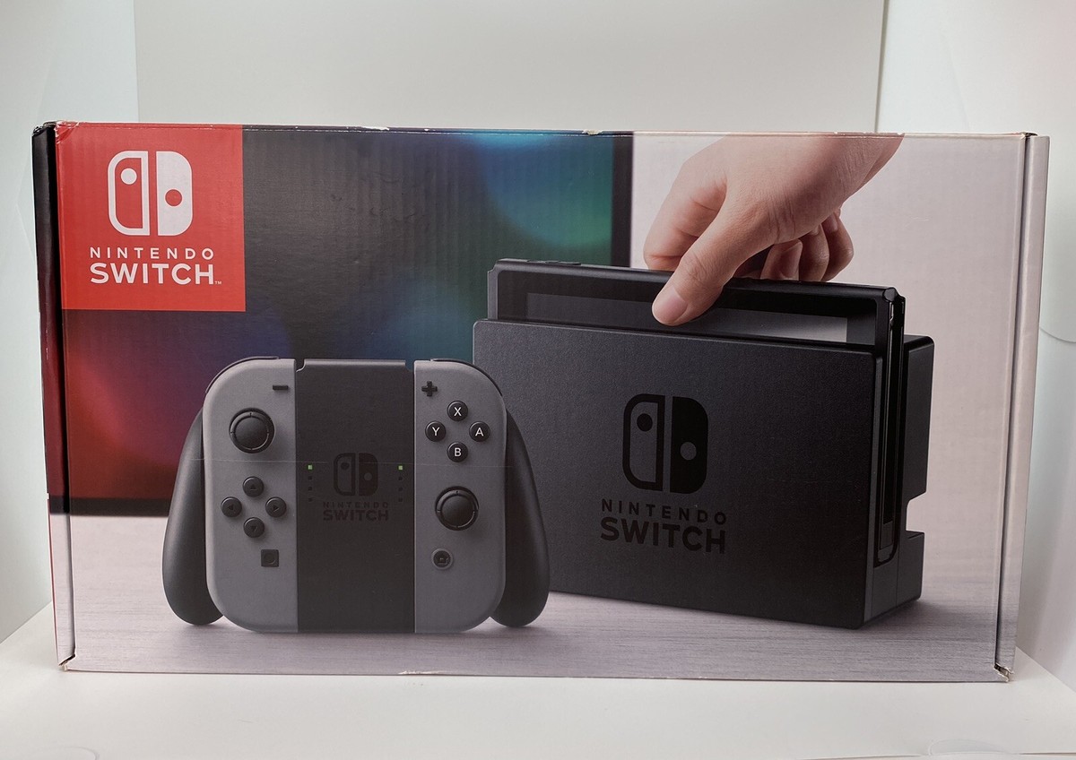 V1 Nintendo Switch Launch Model V1 Gray Grey Console CIB Original