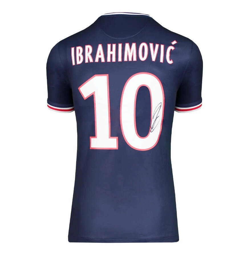 Zlatan Ibrahimovic Back Signed Paris Saint Germain #10 Jersey