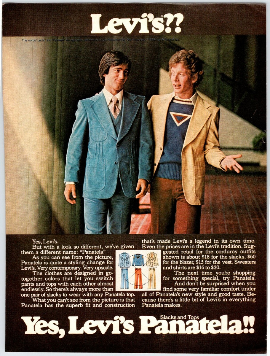 LEVI'S PANATELA SLACKS AND TOPS Vintage 1970's 8