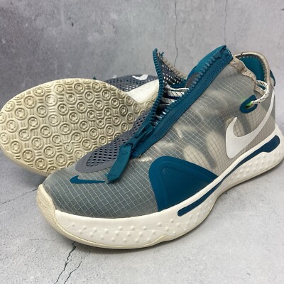 Nike PG 4 PCG Mens Basketball Sneakers Sz 9 M Zip Shoes Teal White