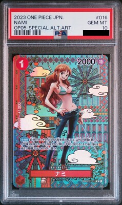 PSA10 Nami 016 OP05 Special Alt Art Awakening of New Era One Piece