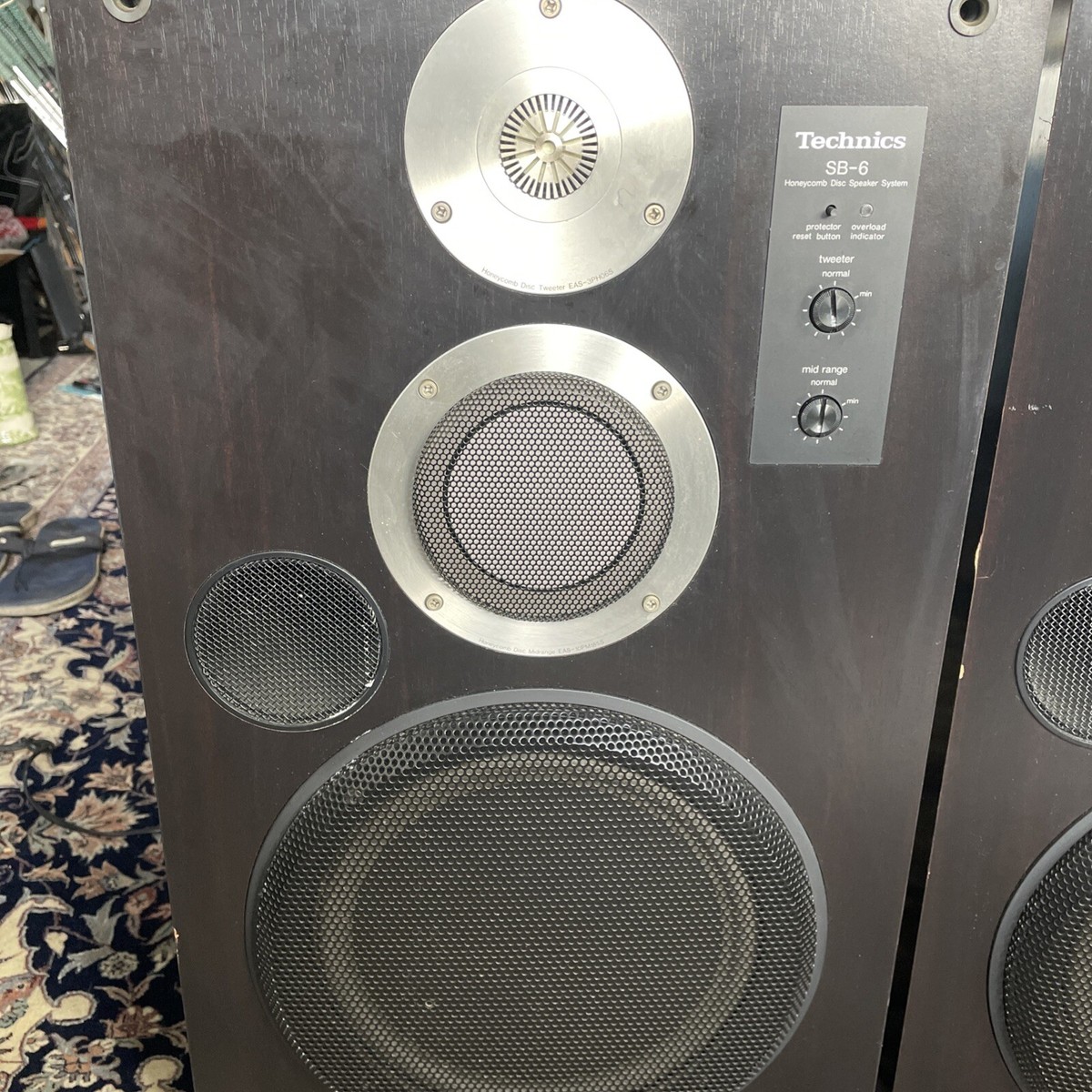 Technics SB-6 3WAY Speaker System Pair 1981 Vintage Retro