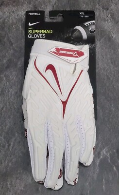 Nike Superbad 6.0 Alabama Crimson Tide PE Football Gloves Size XXL