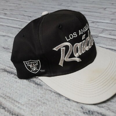 Vintage 90s Los Angeles Raiders Snapback Hat Cap Sports