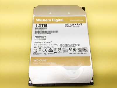 WD Gold 12TB 7.2K SATA 6Gb/s 256MB 3.5'' Internal HDD WD121KRYZ | eBay