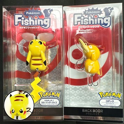 DUO Pokemon Fishing Lure Pikachu Sharp Face Psyduck Koduck Made in