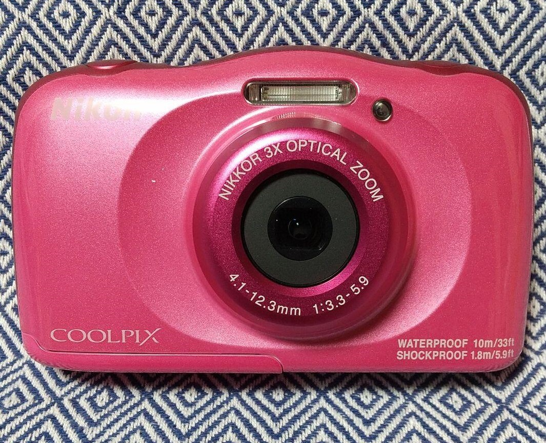 Nikon Digital Camera 3x COOLPIX W100 Ver Pink Waterproof Impact