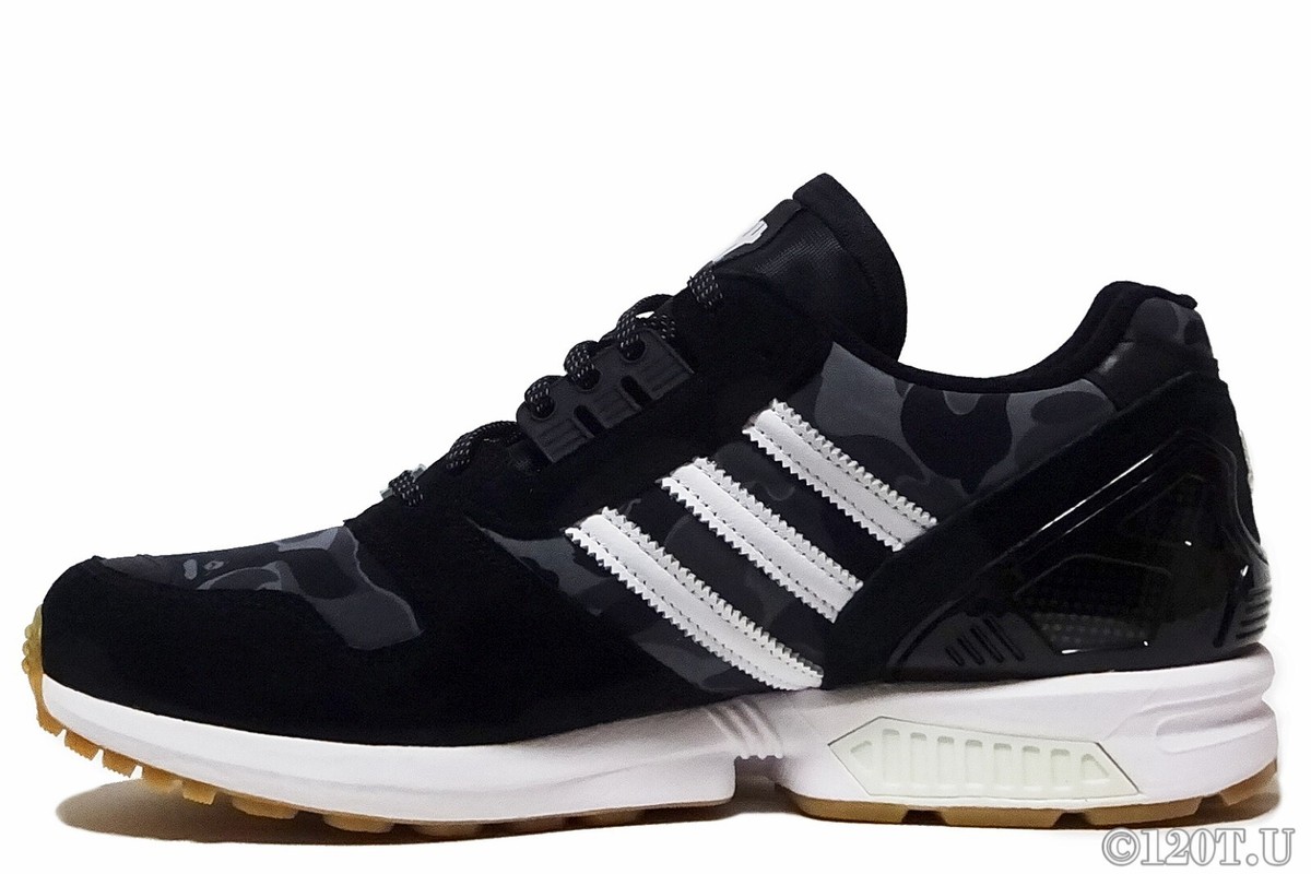 BAPE x Undefeated x adidas ZX 8000 Core Black/Footwear White