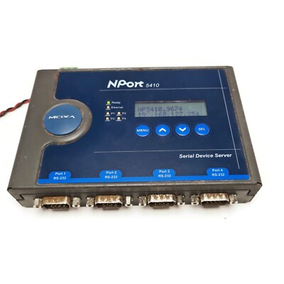 Moxa Nport 5410 Serial Device Server RS232. Made in Taiwan | eBay